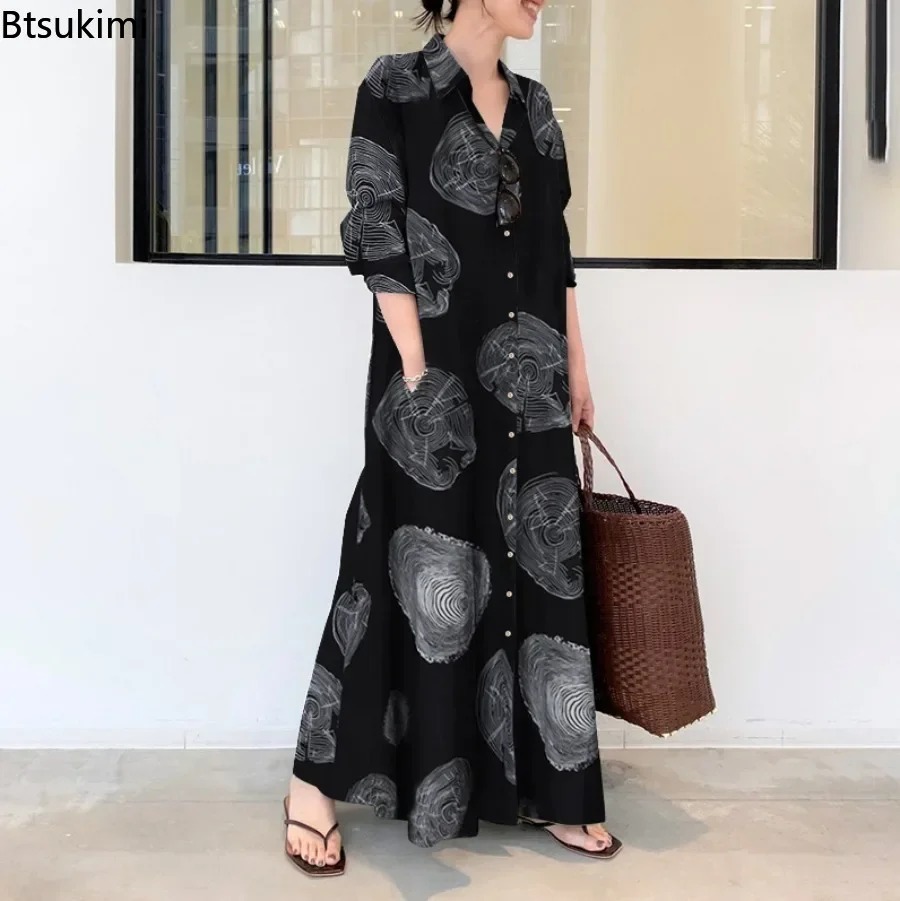 2026 여성 셔츠 드레스 루즈 캐주얼 맥시 드레스 레 - Casual Loose Linen Shirt Dress 리뷰 및 가격