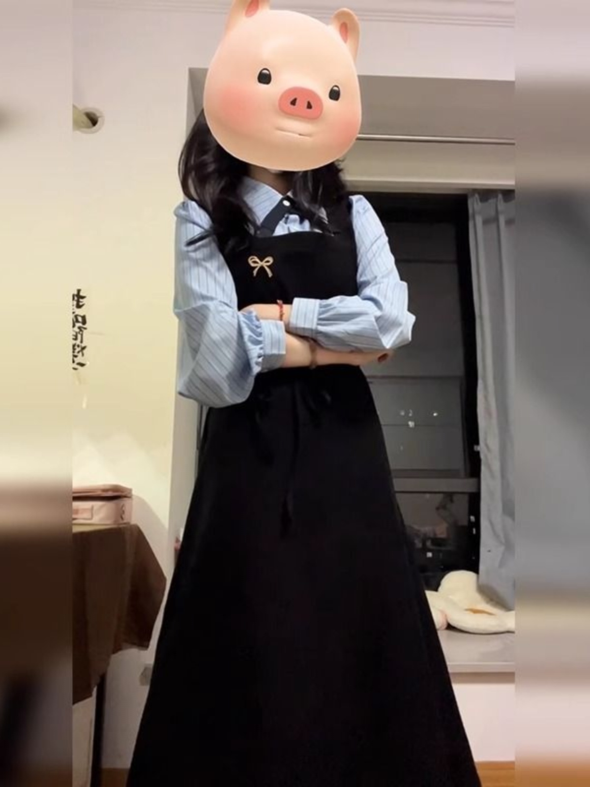 세련된 블랙 컬러의 대학 스타일 셔츠형 원피스, 여성용 - Korean Style A Line Shirt Dress 리뷰 및 가격