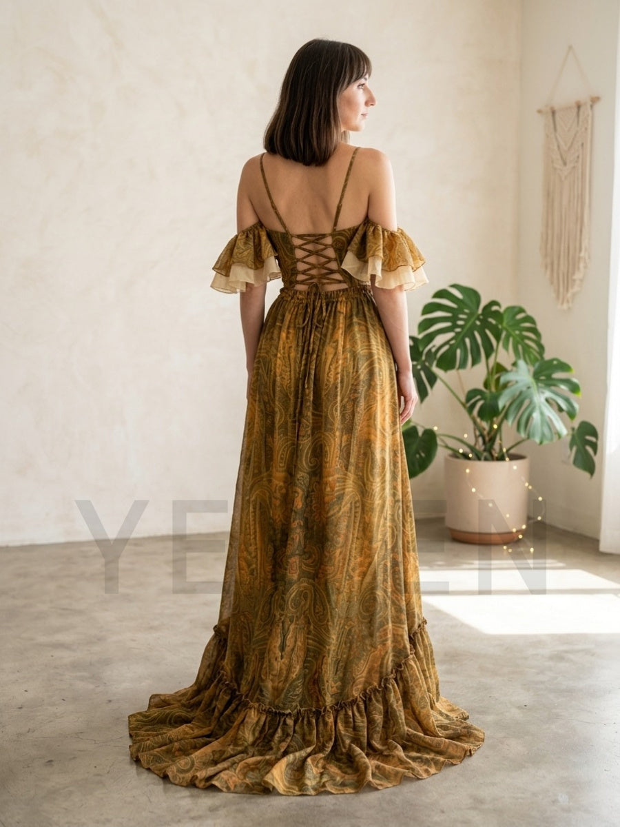 보헤미안 프린트 투피스 맥시 드레스 세트 여성 여름 오 - Boho Summer Beach Maxi Dress 리뷰 및 가격