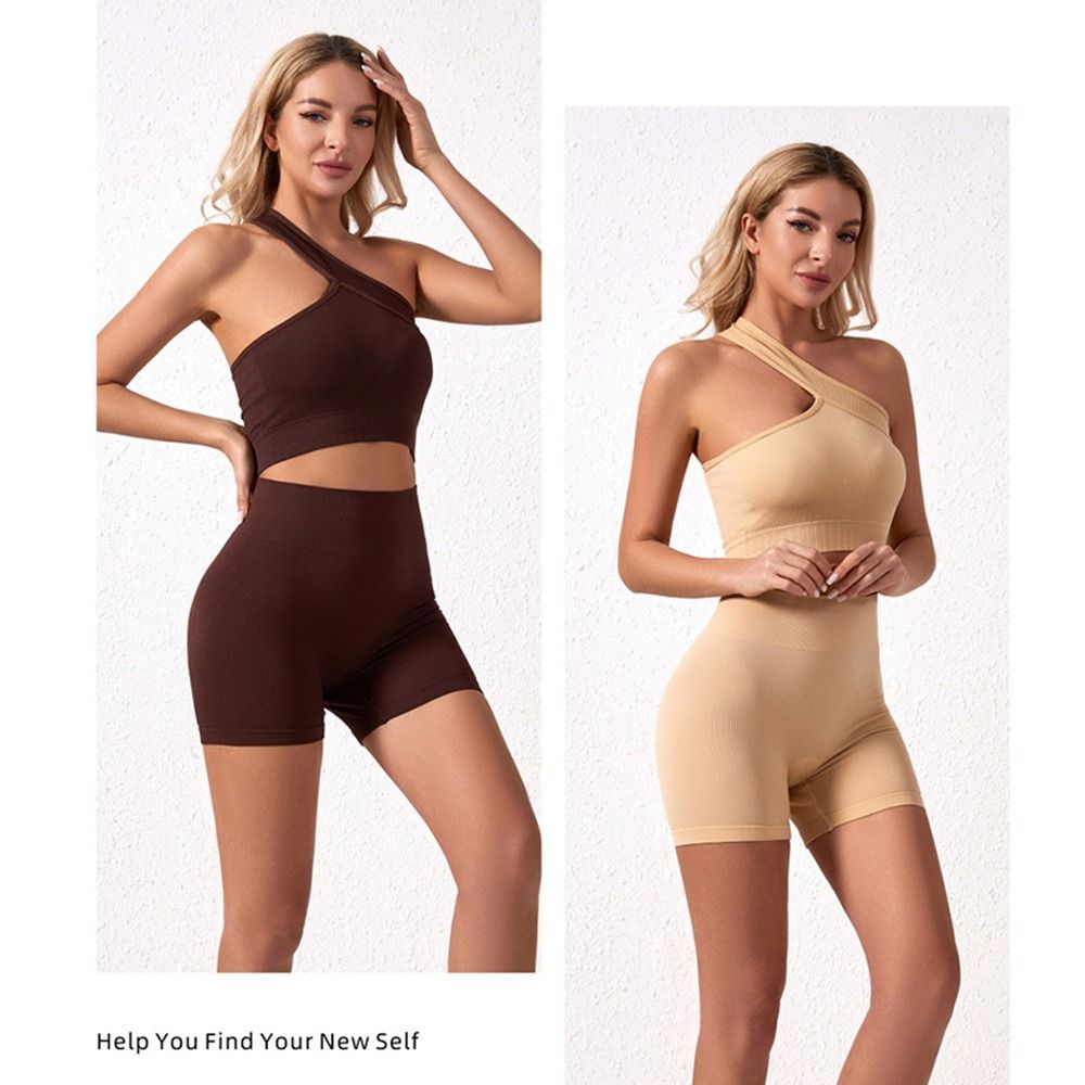 여성용 캐주얼 심리스 운동복 세트 2개: 골지 소재의  - Seamless Ribbed Workout Tank Top 리뷰 및 가격