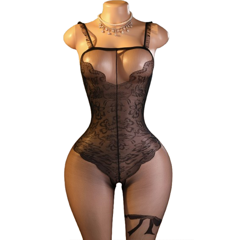 매혹적인 블랙 레이스 바디수트—여성을 위해 디자인된 제 - Lingerie 리뷰 및 가격